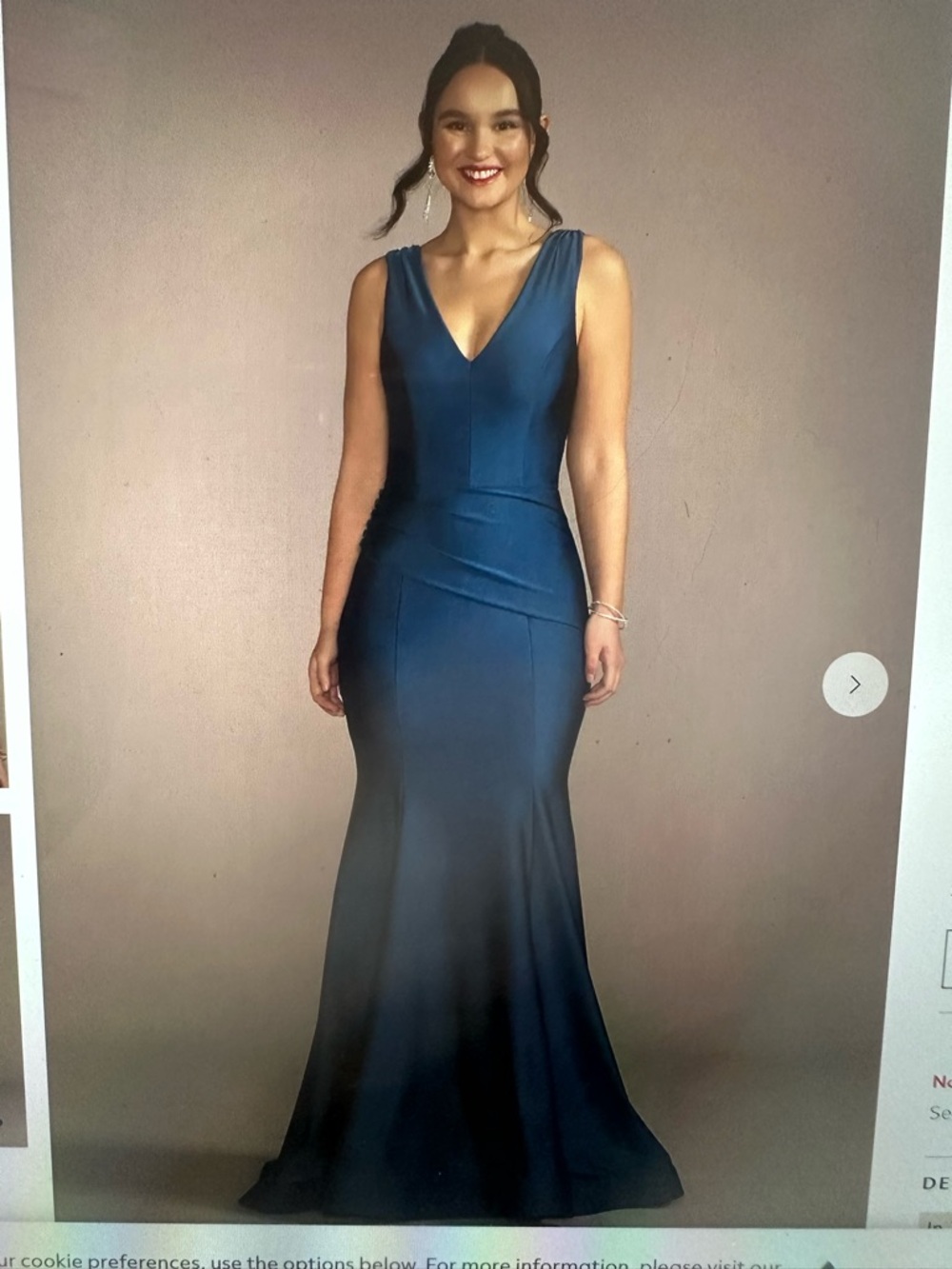 Sleeveless Deep Teal V-Neck Maxi Dress